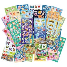 Kid Stickers Bulk - 36 Kid Sticker Sheets, 800 Pieces Cartoon Animal Waterpr...