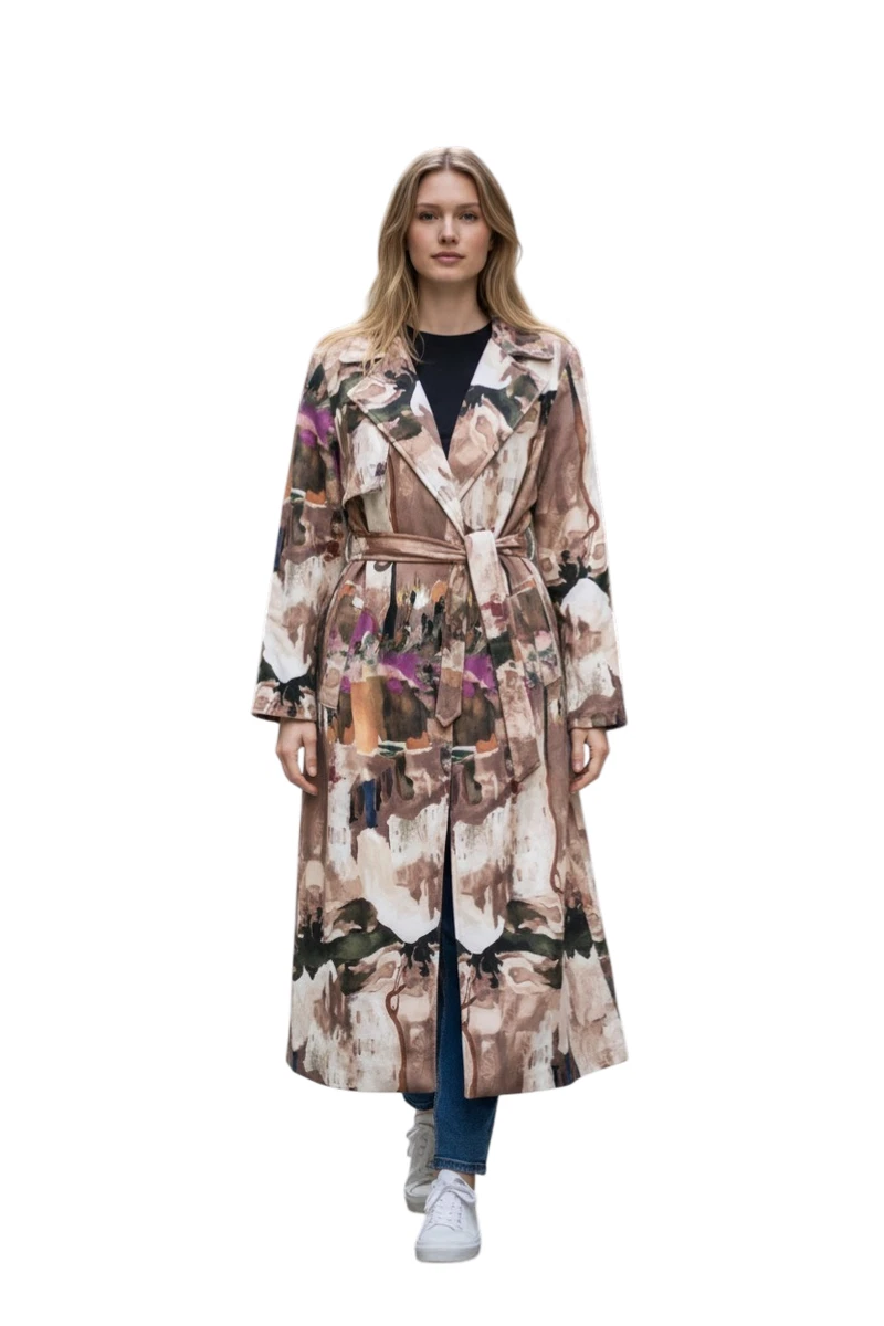 Cappotto Invernale Donna Con Cappuccio - Giacca A Coste In Cotone Con Ricamo Floreale E Patch Etnico - Stile Hippie E Bohémien