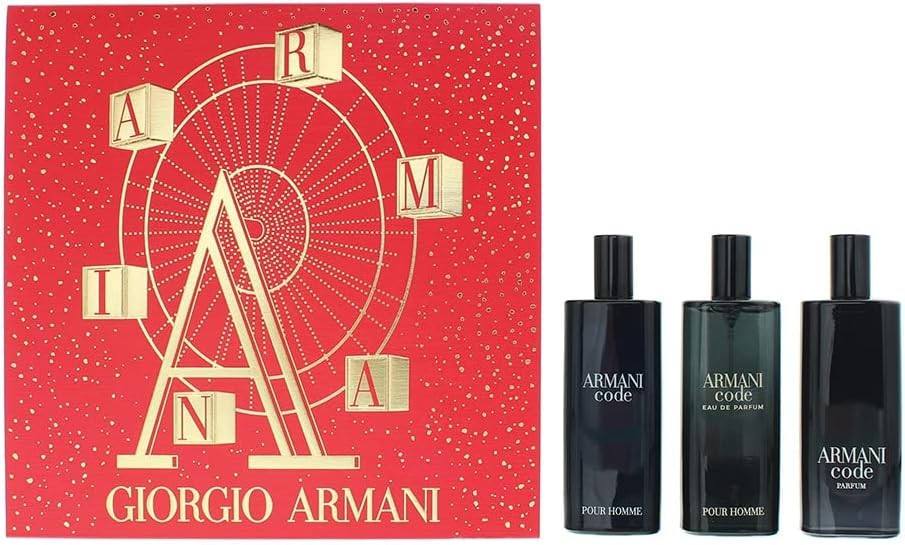 Giorgio Armani Code Gift Set 15ml Code EDT + 15ml Code EDP + 15ml Code Parfum