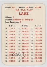 1961 APBA Football 1960 Season Dick Lane Night Train Lane HOF 0q3