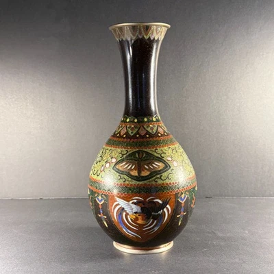 多色景泰蓝1900-1940 年日本花瓶| eBay