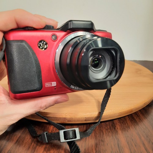 GE G100 14.4MP 15x Full HD Digital Camera Red Complete In Box w/ Extra Battery - Picture 24 of 24