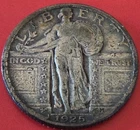 1925 P Standing Liberty Quarter VF+ Grade 90% Silver US Coin