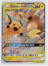 Raichu & Alolan Raichu GX 54/236 HOLO GX RARE Unified Minds Pokemon NM/M HOLO on eBay