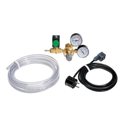 GrowControl CO2 Druckminderer 5-20 L/min Profi 3m + CO2 Meter Monitor mit Sensor