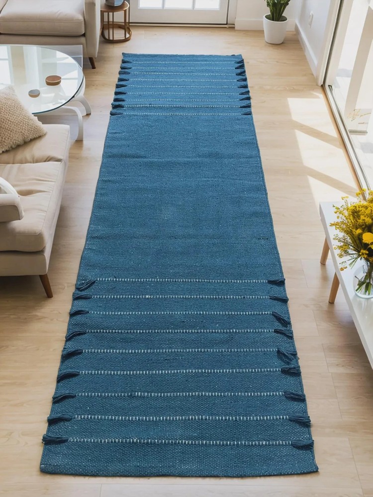 Thick Non-Slip Organic Cotton Yoga Mat for Pilates Workout 2x6 FT