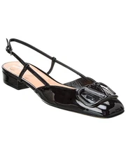 Valentino Vlogo Patent Slingback Flat Women's