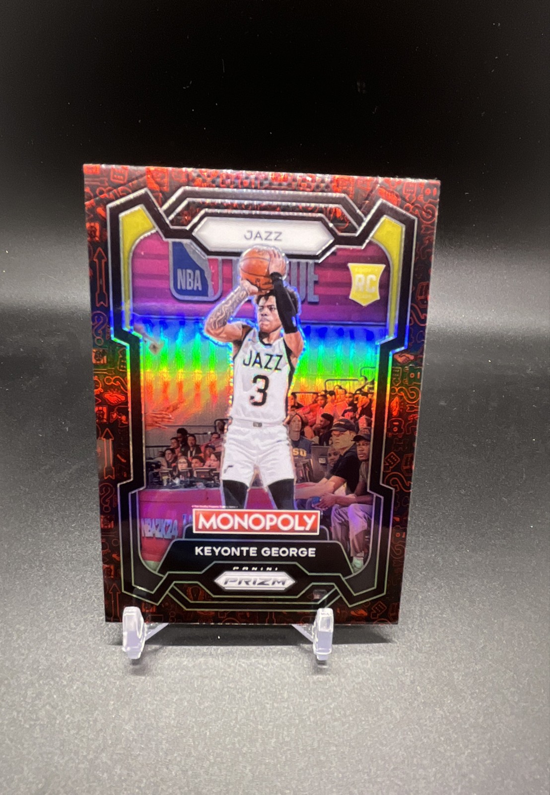 2023-24 Panini Prizm Monopoly - Keyonte George #87 Classic Icons Red Prizm (RC)