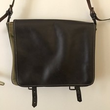Emporio Armani borsa tracolla in pelle e tessuto