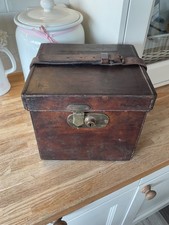 Antique Victorian Leather 3 compartment Cartridge Case by HUSSEY & Co  London