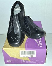 Dansko Camille Nappa Womens 38 Shoes Front Zip Loafers Black Leather Comfort