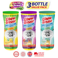 Mix Pack Of 3 x 500g Elbow Grease Foaming Drain Cleaner Lemon Berry Eucalyptus