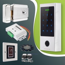 HOMSECUR Weatherproof WIFI Fingerprint RFID Access Control Set Lock APP Unlock