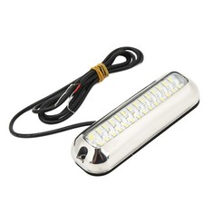 ⁺Blue Light Marine Led Lights 42LEDS Waterproof Underwater LED Boat Light 10‑30V