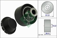 1X Ina 532 0334 10 Umlenk-/FüHrungsrolle Keilrippenriemen FüR CitroëN Ford Peuge