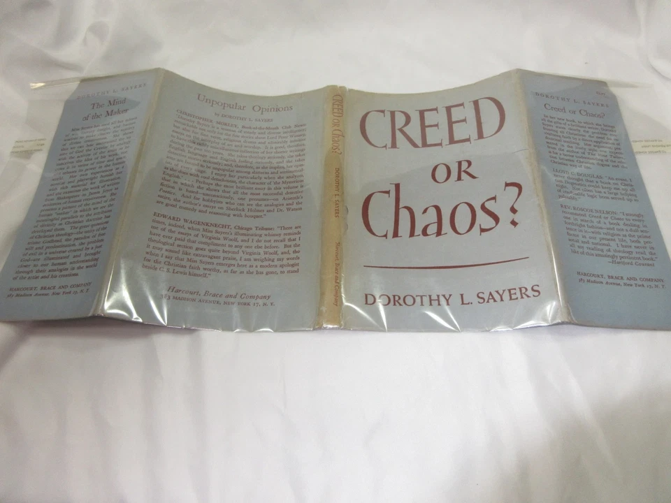 Creed or Chaos? by Dorothy L. Sayers, 1949, HC, DJ Foto 4 de 4