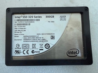 Intel 320 Series 300GB 2.5'' SATA 3Gb/s SSD SSDSA2CW300G3