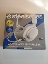 SteelSeries Arctis Nova 3P Wireless Multi-Platform Gaming Headset White 61687 Nw