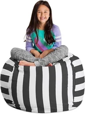 Bean Bag Chair Cover Kids Toy Storage Organizer Seat Room Decor