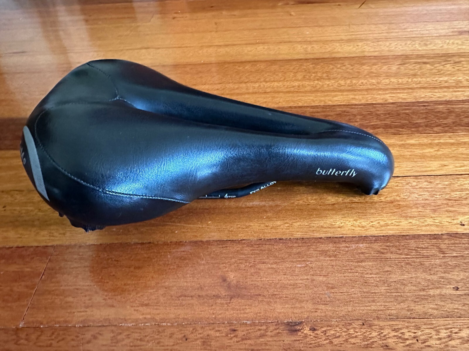 Terry Butterfly Gel Saddle, FEC alloy rails,- Black leather