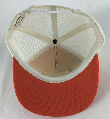Carder Concrete Products Patch SnapBack Trucker Mesh Hat Cap YR Headware Orange - Picture 6 of 12