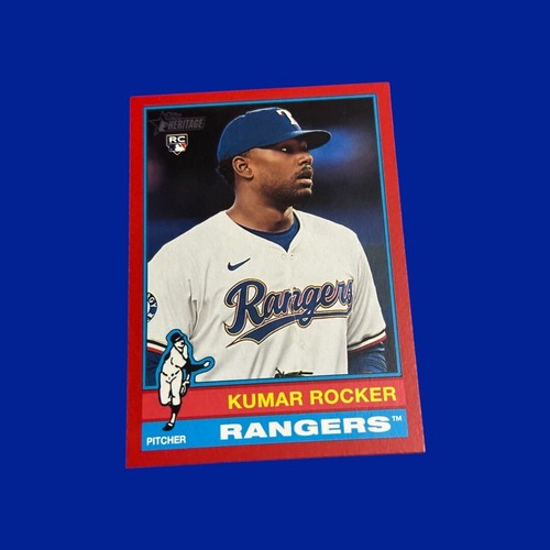 2025 Topps Heritage -#179 Kumar Rocker RC Red Border Parallel - Picture 1 of 2