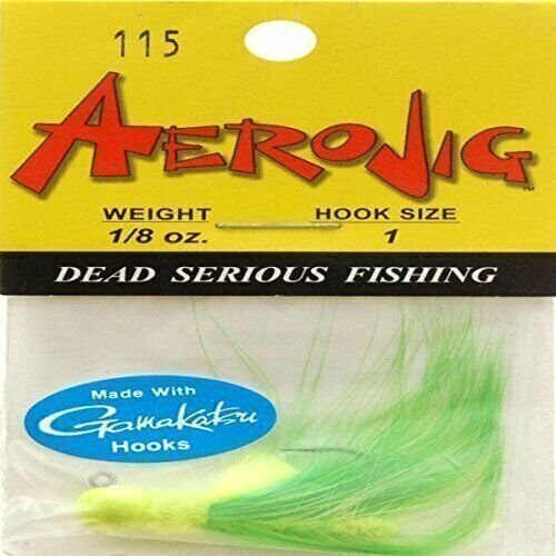 Plantillas Aerojig Company serie Marabou, verdes, 1/8 onza - Imagen 1 de 1