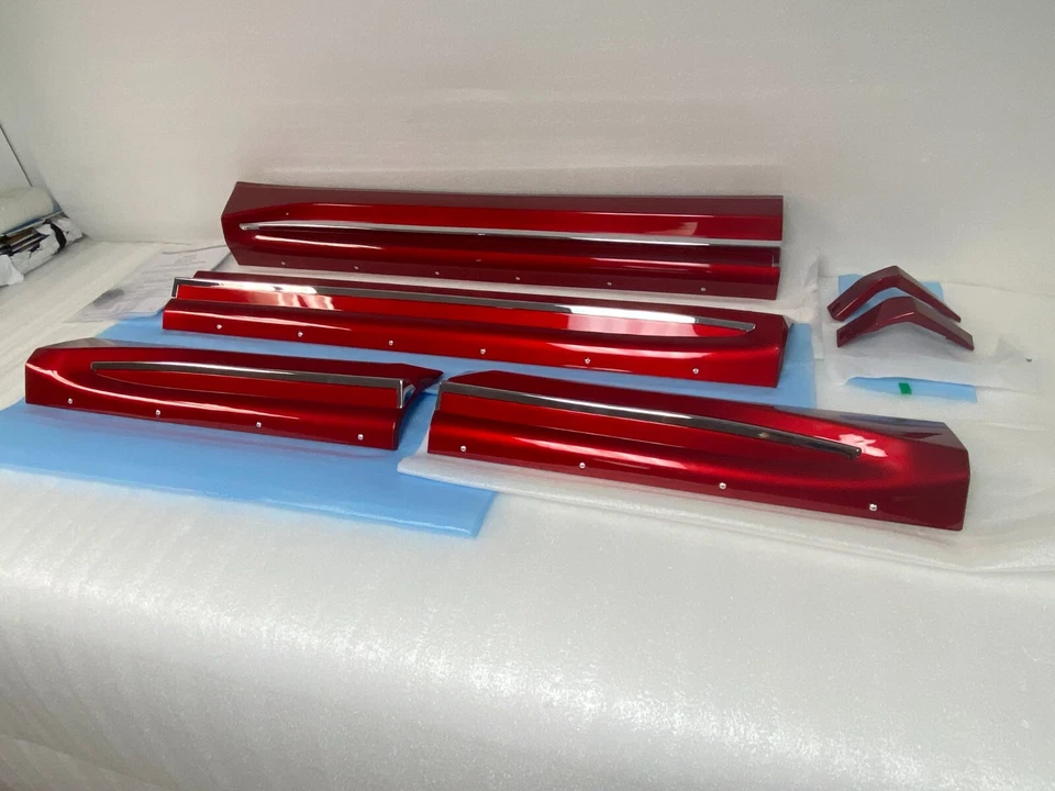 2022 23 24 2025 Mitsubishi Outlander side effects rocker molding Red MZ576922EX - Image 4 of 4