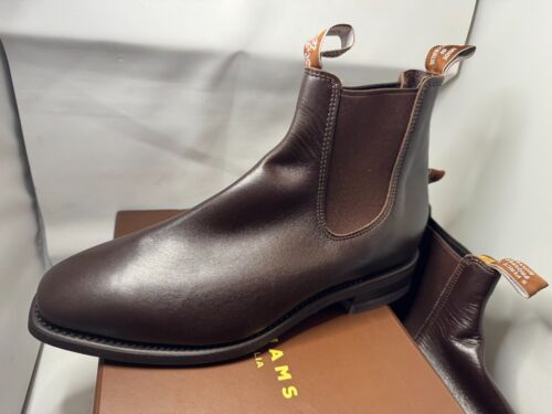 RM Williams Comfort Craftsman Boots 9UK Chestnut Yearling Made in Australia
