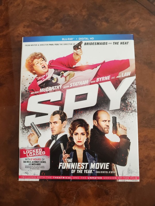 Spy (Blu-ray, 2015) Melissa McCarthy, Jason Statham 