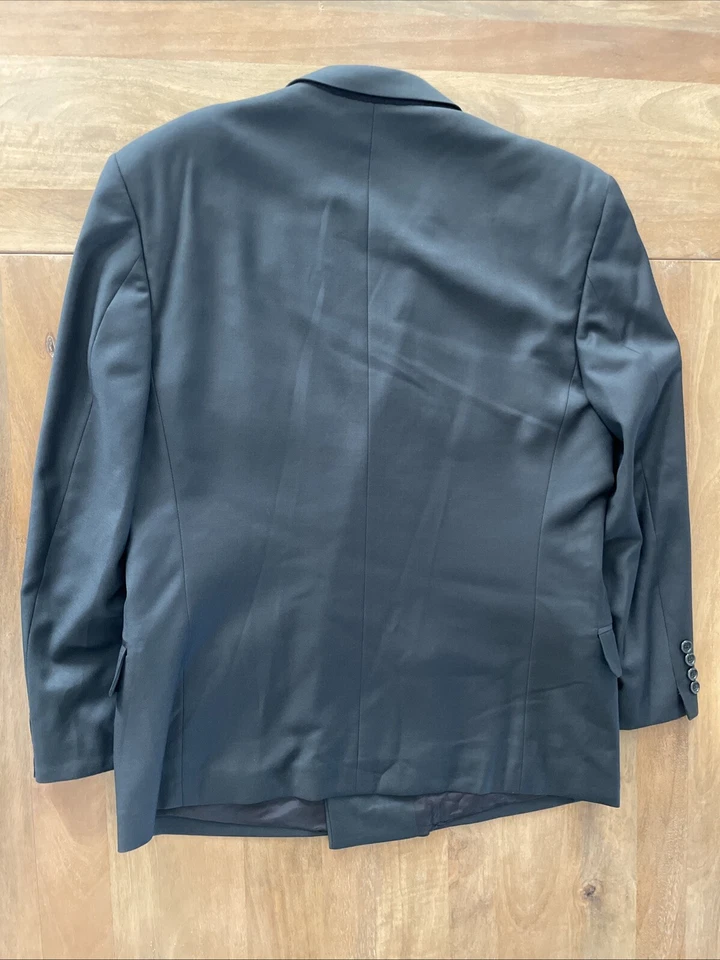 Chaqueta deportiva Heritage Zegna Electa Super 100s verde oscuro doble botonadura para hombre 42R Foto 2 de 4