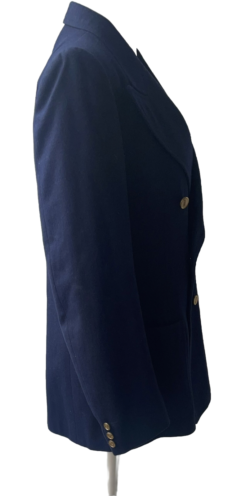 YVES SAINT LAURENT Giacca Blu Navy Blazer Lana Vintage