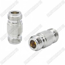 10x N-Type Female to N Female Jack Straight RF Adapter Connector Barrel Brass