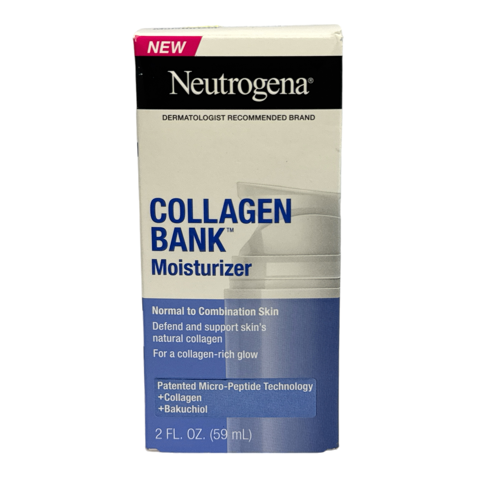 Neutrogena Collagen Bank Moisturizer Normal to Combination Skin 2oz./59ml New