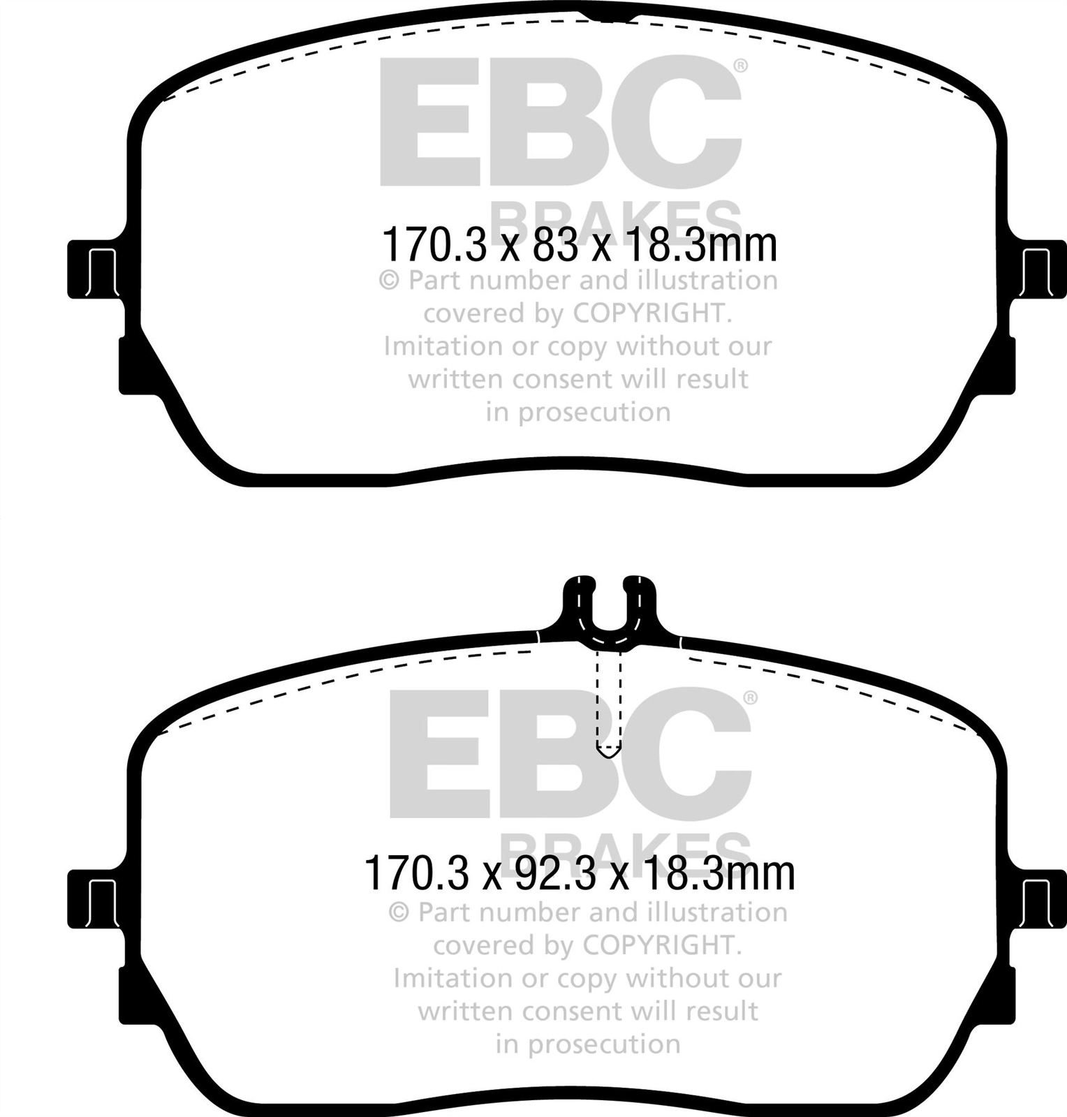 EBC DP62396  Greenstuff Brake Pad Set