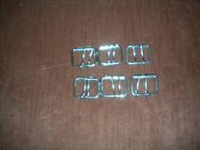 LOTS OF 6 SILVER COLOR REGULAR BUCKLE FOR 1 1/2 IN WIDE BELT FOR 2 HOLES BELT