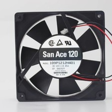 SANYO 109P1212H401 12V 0.45A 12025 12CM 2-Wire Dual Ball Cooling Fan