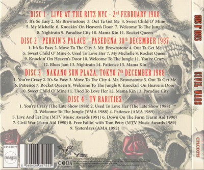GUNS N' ROSES - CIVIL WARS - THE LEGENDARY BROADCASTS - 4CD BOX