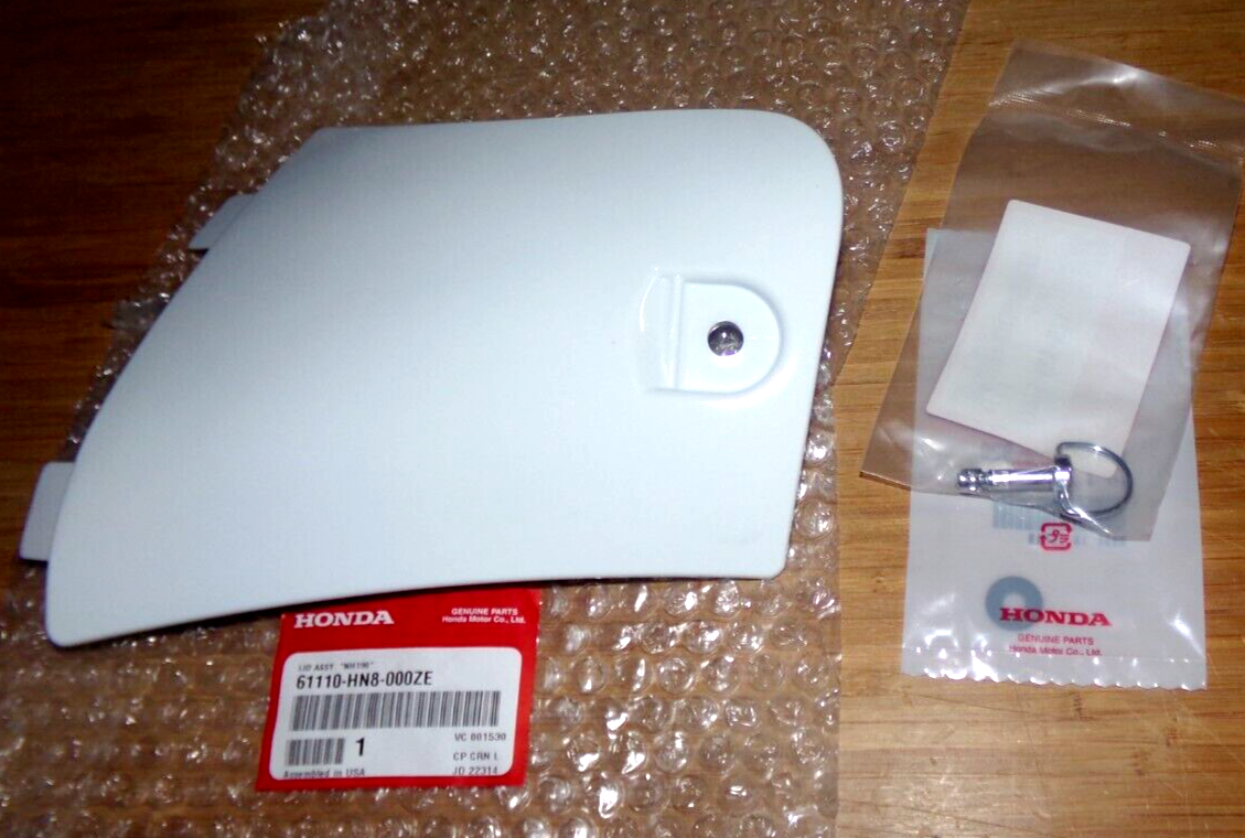 HONDA TRX 650 680 RINCON WHITE PLASTIC STORAGE COMPARTMENT COVER