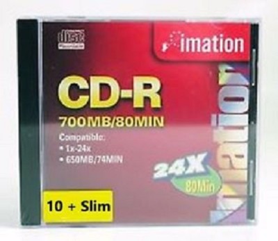 Imation CD-R 700MB/80 Min 24X (CD, One Disc Only!!!) - Ships within 12 hours!!!