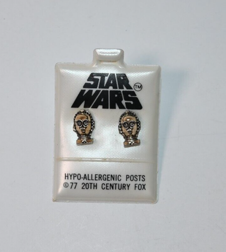 Vintage 1977 Star Wars C-3PO Ohrstecker 20th Century Fox - Bild 1 von 2