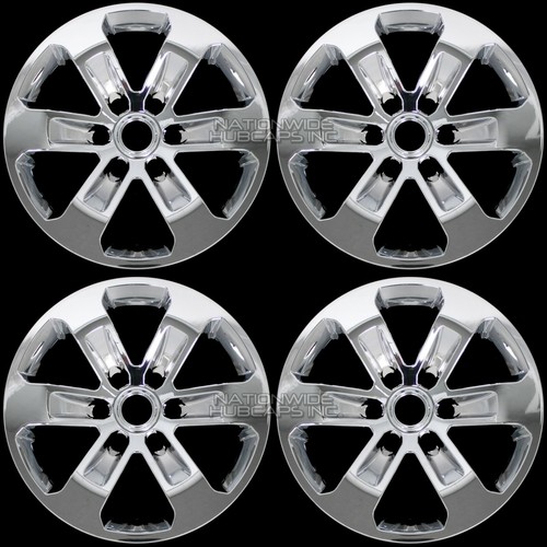 4 fits Dodge Ram 1500 Laramie 2019-24 Chrome 18" Wheel Skins Hub Caps Rim Covers - Picture 11 of 12