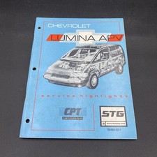 Chevrolet Lumina Apv Service Highlights Info Booklet From General Motors