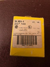 Box of 100 Bussmann MDA-4 Buss Fuse 4A 250V MDA4 Free Shipping
