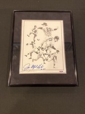 Jim Catfish Hunter Signed 8x10 Photo FRAMED NEW YORK YANKEES PSA/DNA COA