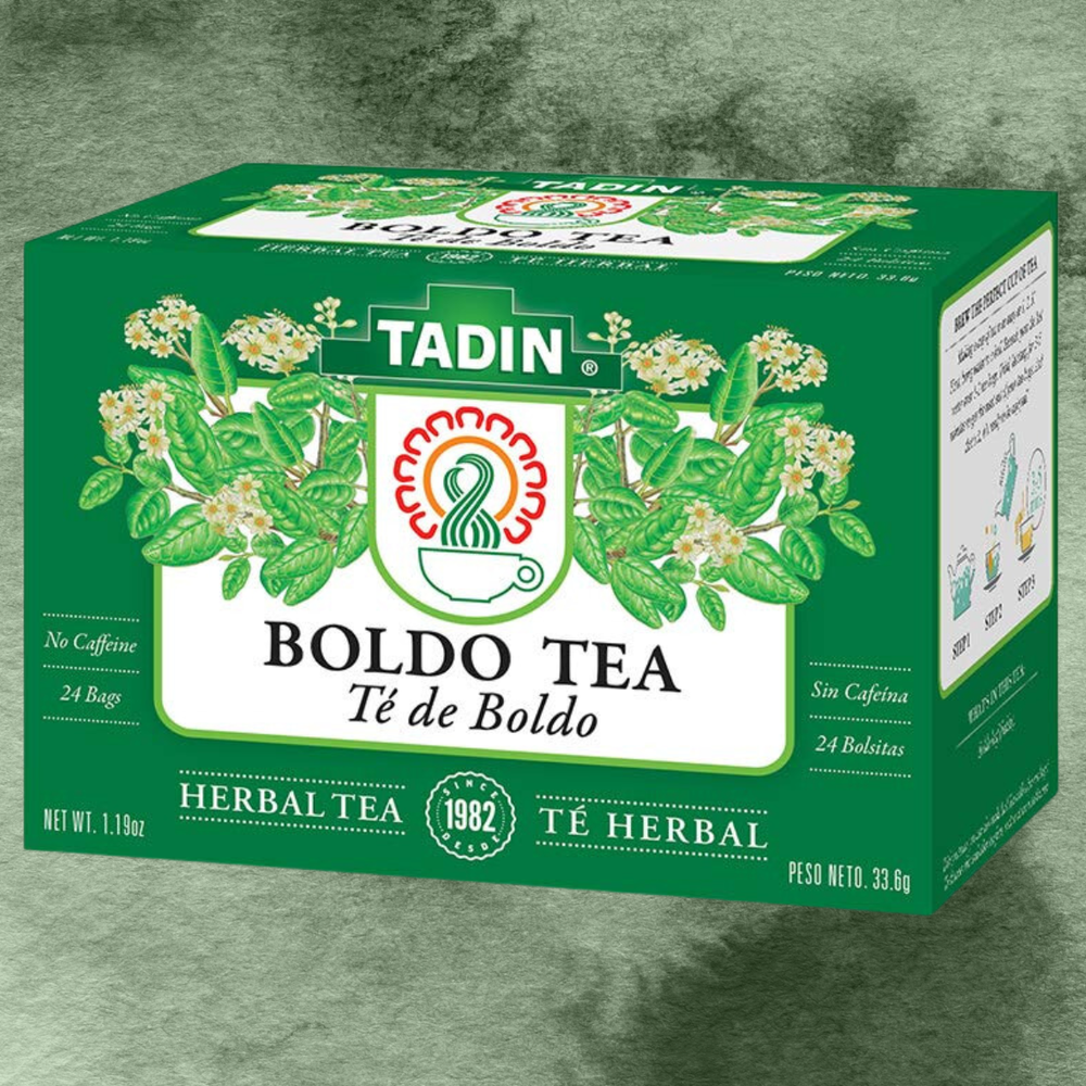 Tadin Boldo Herbal Tea. Digestive and Liver Aid. Caffeine-Free. 24 Bags. 1.18 oz