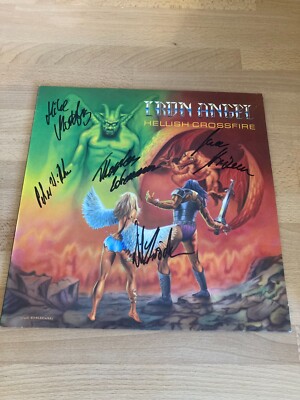 Iron Angel - Hellish Crossfire - Vinyl LP - mit Autogrammen der Band