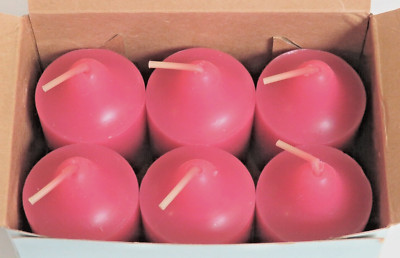 PartyLite PINK CITRUS Votive Candles V06351 Box of 6 Scented Wax Votives NEW/OS