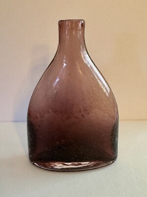 Amethyst Bubble Glass Bud Vase