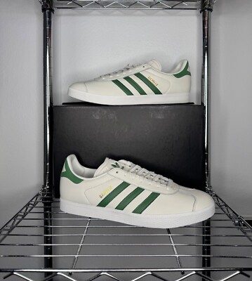 Men's - Adidas Gazelle 'Off White Collegiate Green' IG1635